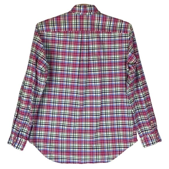 Ralph Lauren Mens Shirt Size Large Classic Fit Pink Green Plaid Button Down - Picture 3 of 7
